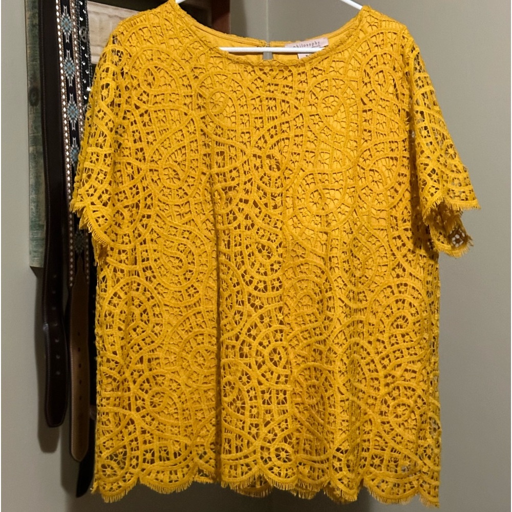 Philosophy Yellow Blouse